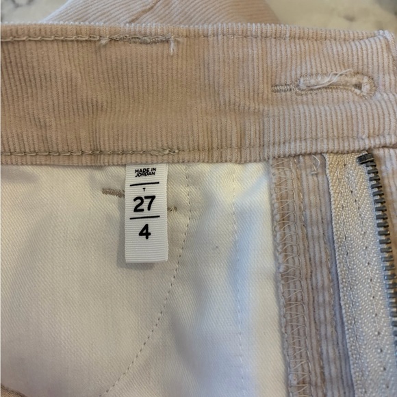 LOFT Beige Corduroy Pants - Slim Fit - Picture 2 of 2